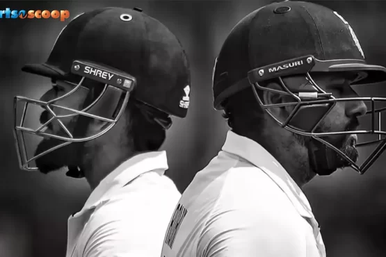 Virat Kohli and Rohit Sharma walk off together after their final Test